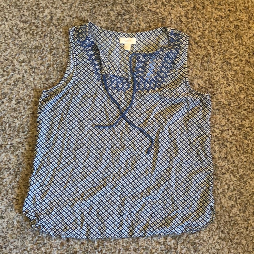 Ann Taylor Loft peasant tank